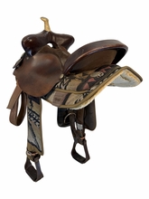 16 Inch Used Big Horn Cordura Trail Saddle Wide Tree 174