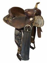 16 Inch Used Big Horn Cordura Trail Saddle Wide Tree 174
