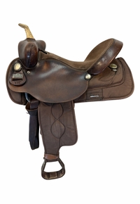 16 Inch Used Big Horn Cordura Trail Saddle Wide Tree 232