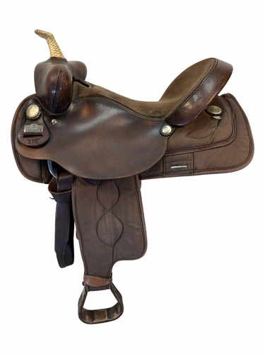 16 Inch Used Big Horn Cordura Trail Saddle Wide Tree 232