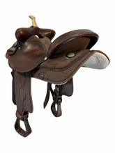 16 Inch Used Big Horn Cordura Trail Saddle Wide Tree 232