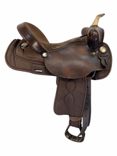 16 Inch Used Big Horn Cordura Trail Saddle Wide Tree 232