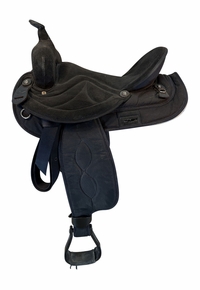 16 Inch Used Big Horn Cordura Trail Saddle Wide Tree 603