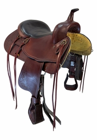 SOLD 2026/10/20 16 Inch Used Big Horn Draft Trail Saddle X Wide Tree 1682