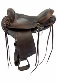16 Inch Used Big Horn Endurance Saddle Medium Flex Tree 805