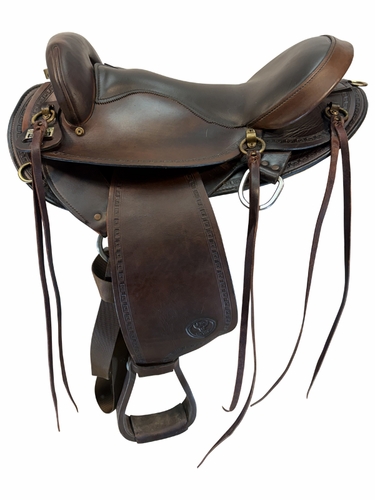16 Inch Used Big Horn Endurance Saddle Medium Flex Tree 805