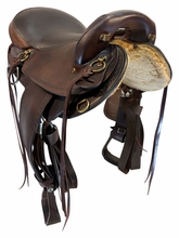 16 Inch Used Big Horn Endurance Saddle Medium Flex Tree 805