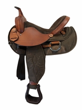 16 Inch Used Big Horn Flex Cordura Trail Saddle Wide Tree 325