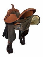 16 Inch Used Big Horn Flex Cordura Trail Saddle Wide Tree 325