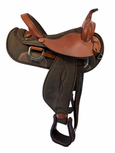 16 Inch Used Big Horn Flex Cordura Trail Saddle Wide Tree 325