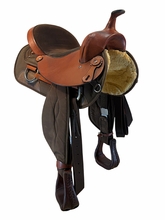 16 Inch Used Big Horn Flex Cordura Trail Saddle Wide Tree 325