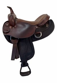 16 Inch Used Big Horn Haflinger Cordura Trail Saddle 286