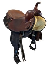 16 Inch Used Big Horn Haflinger Cordura Trail Saddle 286