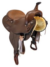 16 Inch Used Big Horn Haflinger Cordura Trail Saddle 286