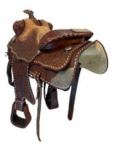 16 Inch Used Big Horn King Brand Show Saddle Medium Tree