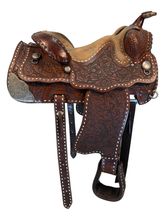16 Inch Used Big Horn King Brand Show Saddle Medium Tree