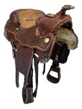 16 Inch Used Big Horn King Brand Show Saddle Medium Tree