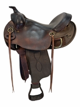 16 Inch Used Big Horn King of Mule Cordura Trail Saddle Medium Tree 305