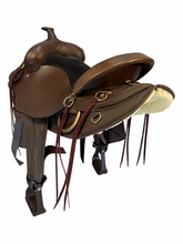 16 Inch Used Big Horn King of Mules Cordura Trail Saddle Medium Tree 305