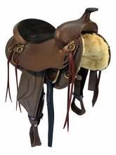 16 Inch Used Big Horn King of Mules Cordura Trail Saddle Medium Tree 305