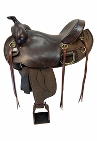 16 Inch Used Big Horn Kingofmules Cordura Trail Saddle Medium Tree 305