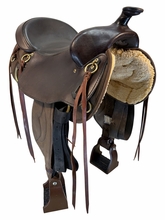 SOLD 2026/05/10  16 Inch Used Big Horn Kingofmules Cordura Trail Saddle Medium Tree 305