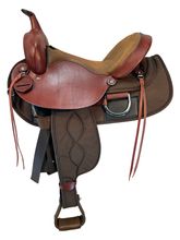 HOLD  2025/07/14c 16 Inch Used Big Horn Lady Flex Cordura Trail Saddle 323