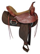 HOLD  2025/07/14c 16 Inch Used Big Horn Lady Flex Cordura Trail Saddle 323