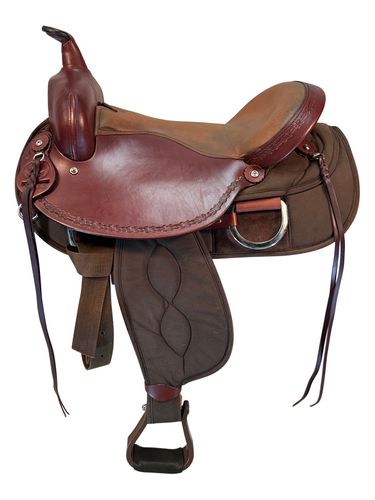 17 Inch Used Big Horn Lady Light Weight Cordura Trail Saddle 323