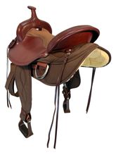 17 Inch Used Big Horn Lady Light Weight Cordura Trail Saddle 323