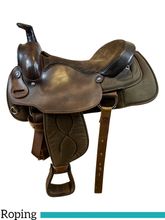 PRICE REDUCED! 16 Inch Used Big Horn Synthetic Roping Saddle 210 *Free Shipping*