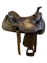PRICE REDUCED! 16 Inch Used Big Horn Synthetic Roping Saddle 210 *Free Shipping*