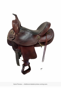 16 Inch Used Big Horn Texas Best Hill Country Trail Saddle Wide Gaited tree 940G