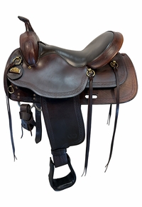16 Inch Used Big Horn Trail Saddle Wide Tree 1655