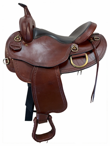 SOLD 2026/10/07 16 Inch Used Big Horn Trail Saddle X Wide Draft Tree 940