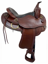 SOLD 2026/10/07 16 Inch Used Big Horn Trail Saddle X Wide Draft Tree 940