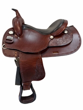 SOLD 2026/10/01j  16 Inch Used Big Horn Trail Saddle X Wide Haflinger Tree 1681