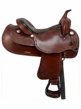 SOLD 2026/10/01j  16 Inch Used Big Horn Trail Saddle X Wide Haflinger Tree 1681