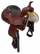 SOLD 2026/10/01j  16 Inch Used Big Horn Trail Saddle X Wide Haflinger Tree 1681