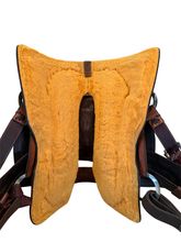 16 Inch Used Billy Cook 1/2 Breed Crazy Stamp Cutting Saddle Wide Tree 4003