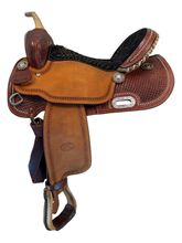 SOLD 2026/01/10   16 Inch Used Billy Cook Barrel Saddle 1530 Wide Tree