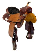 SOLD 2026/01/10   16 Inch Used Billy Cook Barrel Saddle 1530 Wide Tree