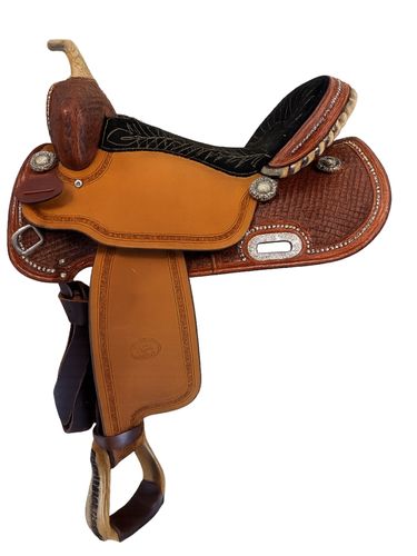 16 Inch Used Billy Cook Barrel Saddle 1530