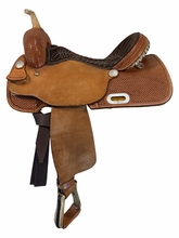 SOLD 2026/10/05 16 Inch Used Billy Cook Barrel Saddle Wide Tree 1901