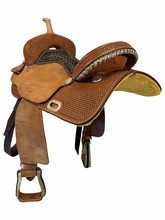SOLD 2026/10/05 16 Inch Used Billy Cook Barrel Saddle Wide Tree 1901