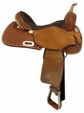 SOLD 2026/10/05 16 Inch Used Billy Cook Barrel Saddle Wide Tree 1901