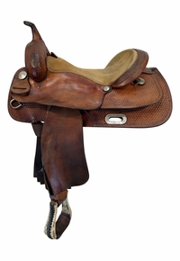 16 Inch Used Billy Cook Barrel Saddle Wide Tree 3506