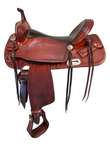 16 Inch Used Billy Cook CJ Trail Saddle 1537