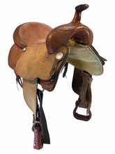 16 Inch Used Billy Cook Greenville Barrel Saddle Medium Tree 280