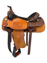 16 Inch Used Billy Cook Greenville Roping Saddle Wide Tree 73638